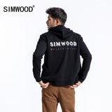 SIMWOOD 2020 spring Hoodie Men Fashion Zip Up Hoodies Male High Quality Letter Print Casual Jacket 180510