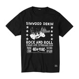SIMWOOD 2020 summer new t-shirt men fashion hip hop 100% cotton crazing pattern ripped t shirt streetwear tops tees 190290