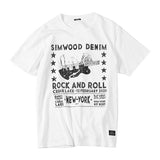 SIMWOOD 2020 summer new t-shirt men fashion hip hop 100% cotton crazing pattern ripped t shirt streetwear tops tees 190290
