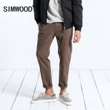 SIMWOOD Brand Casual Pants Men New spring Slim Fit Fashion Trousers Male Plus Size Ankle-Length Pants High Quality 180402