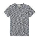SIMWOOD 2020 New Arrive Summer T Shirt Men Slim Print Fit Cotton Curl Raw neckline Short Sleeve Tshirt Brand Clothing 180051