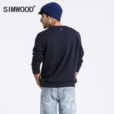 SIMWOOD 2020 spring new streetwear hoodies fashion hip hop loose sweatshirts men plus size embroidery o-neck pullover 180318