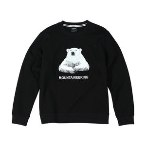 SIMWOOD 2020 spring new embroidery polar bear hoodies men o'neck pullover sweatshirts fashion jogger tracksuits  SI980708