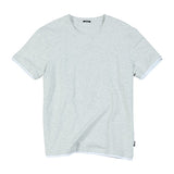 SIMWOOD 2020 summer new t shirt men contrast bindings t-shirt casual o-neck top  tees high quality brand clothing tshirt  190354