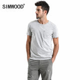 SIMWOOD 2020 Summer New Acid Wash T-Shirt Men Vintage tshirt high quality 100% cotton hip hop t shirt tops TD017108
