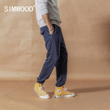SIMWOOD Track Pants men loose casual high quality fashion Sweatpants jogger high quality texture ankle-length trousers SI980559