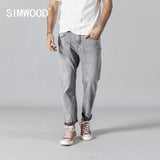 SIMWOOD 2020 winter spring new fashion jeans men ankle-length denim trousers high quality brand clothing 190345