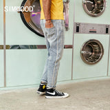 SIMWOOD 2020 spring winter New Jeans Men Side Striped Slim Fit Jeans Fashion High Quality Ankle-Length Denim Trousers 190033