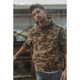 SIMWOOD 2020 spring Winter New Camouflage Half Zip Pullover Jacket Men Hooded streetwear Cotton Hip Hop Military Coats 190394