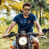 SIMWOOD Summer New T-Shirt Men 100% Cotton Print Short Sleeve Tops Fashion Male Tees High Quality Plus Size Clothes 190156